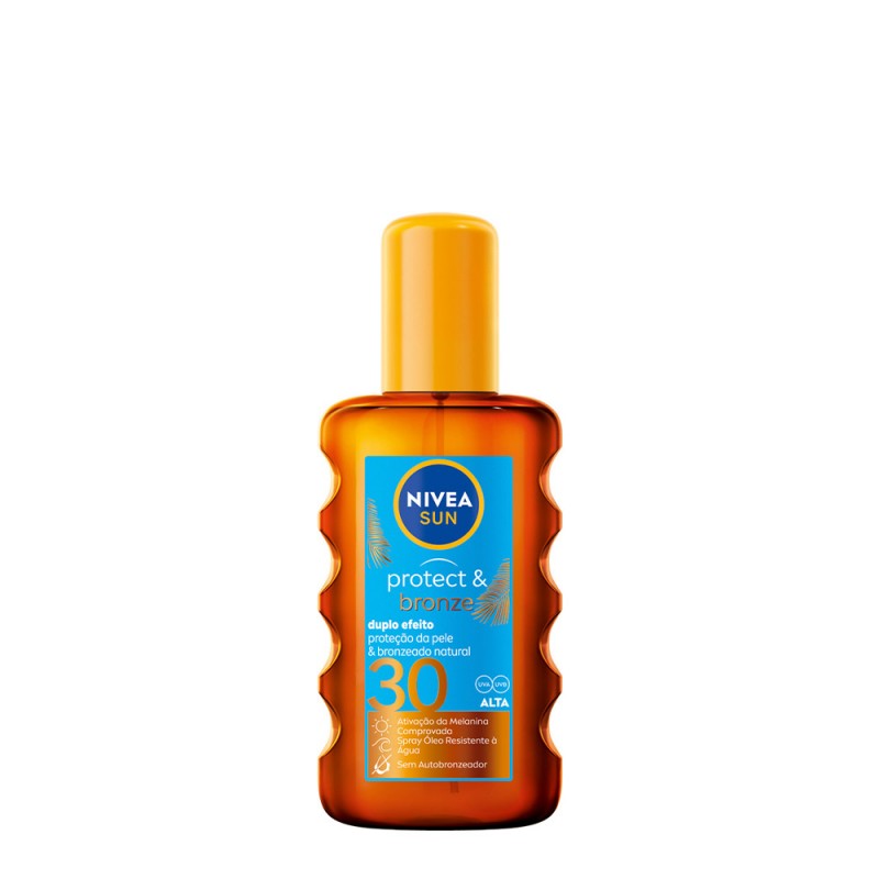 Nivea Sun Protect & Bronze Óleo Solar em Spray FPS30, 200ml