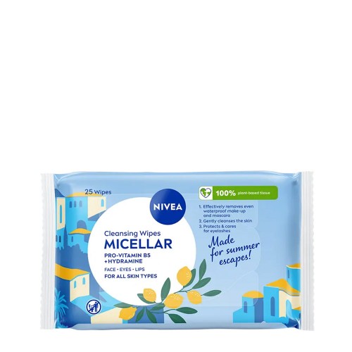 Nivea Toalhitas de Limpeza Micelar 25 unidades