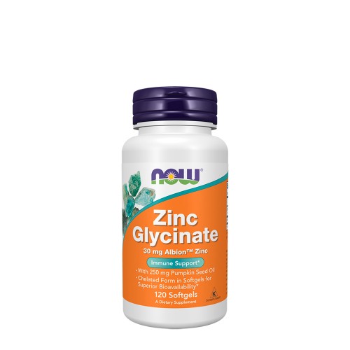 Now Zinc Glycinate 30mg 120 cápsulas