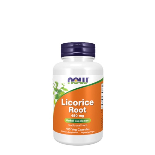 Now Raiz de Alcaçuz 450mg 100 cápsulas