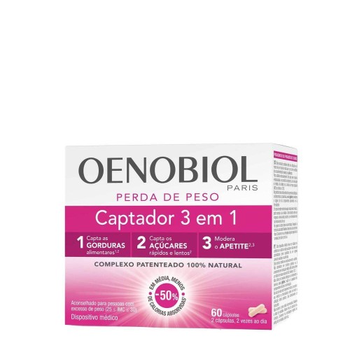 Oenobiol Perda de Peso Captador 3 em 1 60 Cápsulas