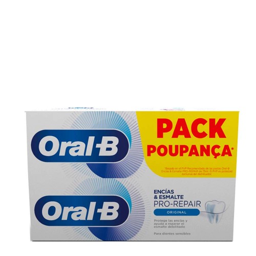 Oral-B Pro-Science Advanced Pasta Dentífrica Gengivas & Esmalte Pro Repair Original 2x75ml Preço Especial