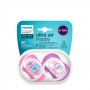 Philips Avent Ultra Air Happy Chupeta Papa e Balão 6-18m Duo 