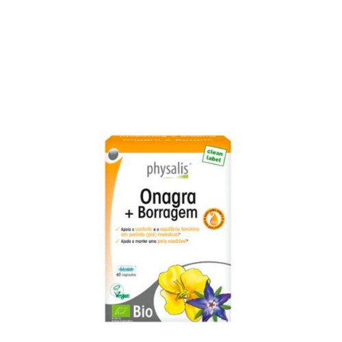 Physalis Onagra + Borragem 60 cápsulas