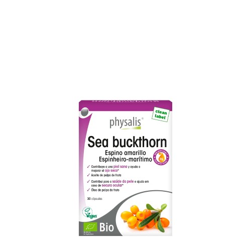 Physalis Sea Buckthorn Espinheiro-Marítimo 30 cápsulas