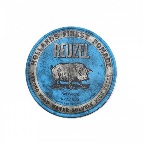Reuzel Blue Pomade - Strong Hold Water Soluble High Sheen 113g