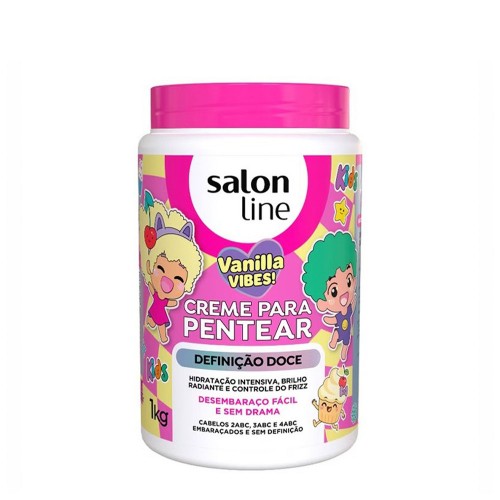 Salon Line Creme para Pentear Kids Vanilla Vibes 1000ml