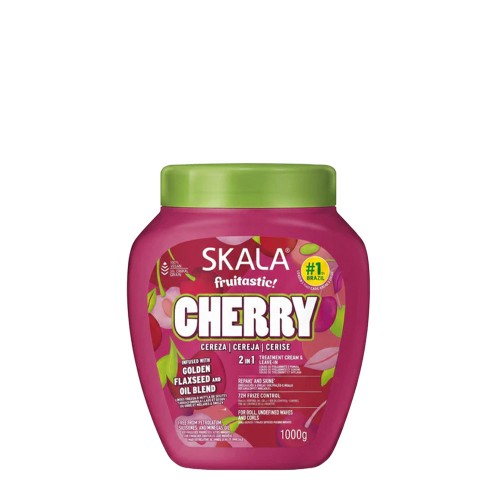Skala Frutástica Cereja Creme de Tratamento Capilar 2 em 1 Antifrizz 1000g