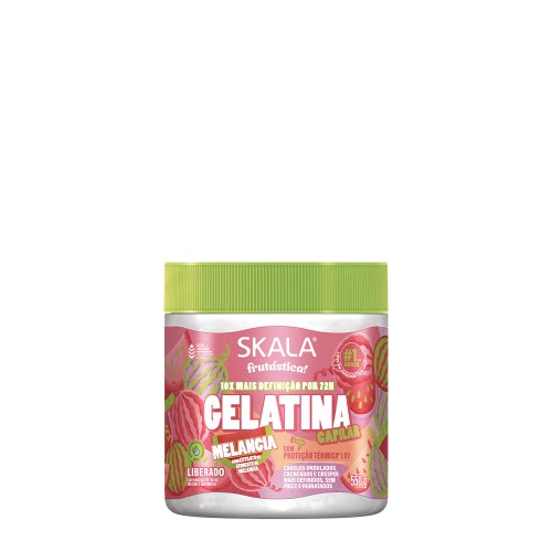 Skala Frutástica Melancia Gelatina Capilar Ultra Definição para Caracóis 550g