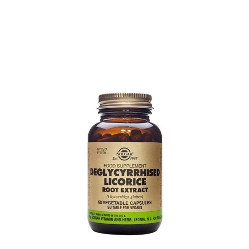 Solgar Extrato da Raiz de Alcaçuz Desglicirrizado 60 cápsulas