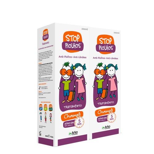 Stop Piolhos Shampoo de Tratamento 2x200ml Preço Especial