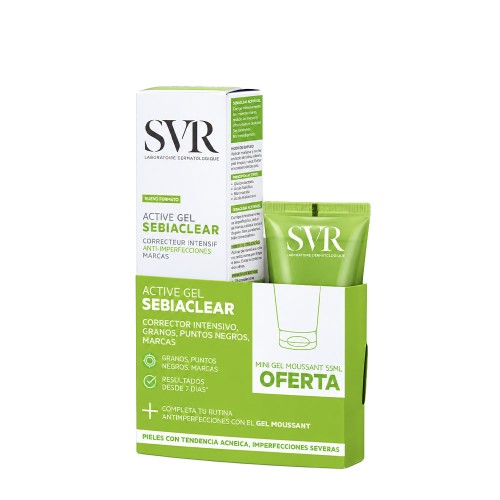 SVR Sebiaclear Active Gel 40ml + OFERTA Gel Moussant 55ml