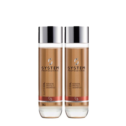 System Professional LuxeOil Shampoo Protetor da Queratina 2x250ml