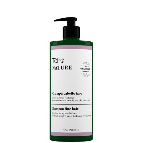 Tahe Nature Shampoo para Cabelo Fino Sem Sulfatos 750ml