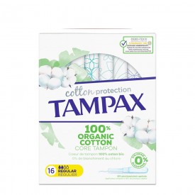 Tampax Cotton Protection Regular Tampão com Aplicador 16 unidades
