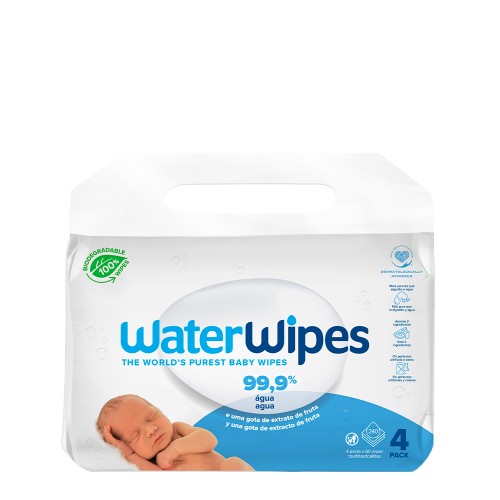 WaterWipes Toalhitas 4x60 unidades